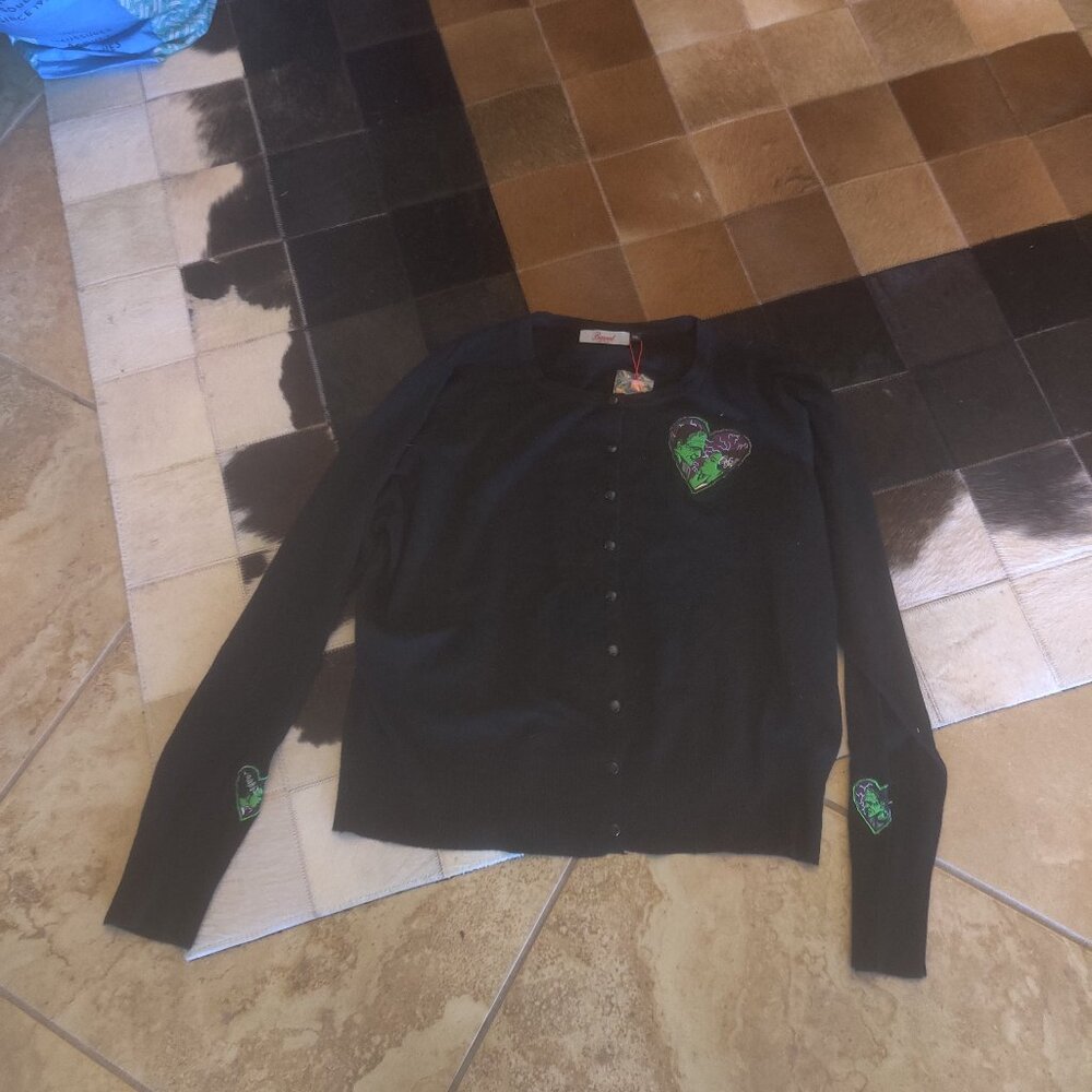 Banned Apparel frankenstein cardigan size 3xl UK New (fits 2x)